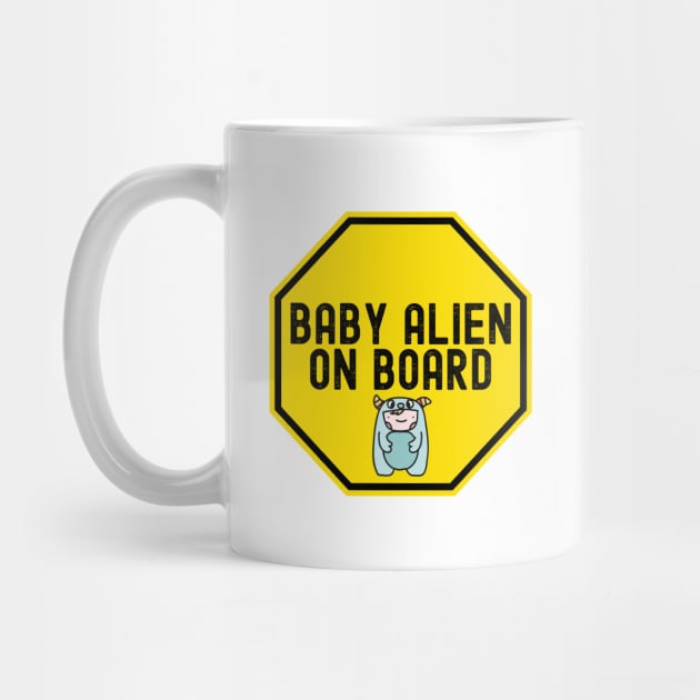 Funny Baby alien on board by DacDibac